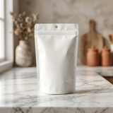 Doypack Blanc Compostable à Domicile 15x9x23cm - 100 pcs