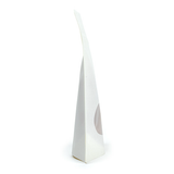 Doypack Blanc Compostable à Domicile avec Fenêtre Ovale 10x6x15cm - 100 pcs