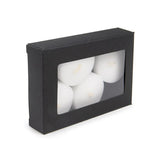 Boîte noire kraft à fenêtre 7x2.1x10.3 cm - 25 pièces