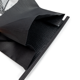 Sacs Kraft Noirs avec Fenêtre et Fermeture Tin-Tie 15,2x7x26,7cm - 100 pcs
