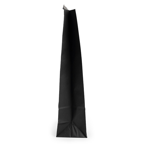 Sacs Kraft Noirs avec Fenêtre et Fermeture Tin-Tie 10,8x6,4x26,7cm - 100 pcs
