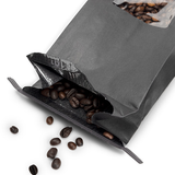 Sacs Kraft Noirs avec Fenêtre et Fermeture Tin-Tie 10,8x6,4x26,7cm - 100 pcs
