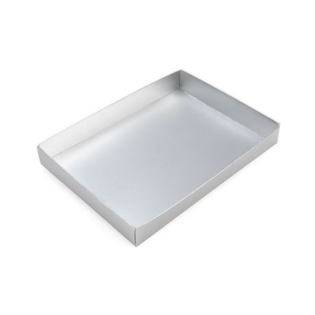Paper Box Bottom Matte Silver 137x25x191mm 