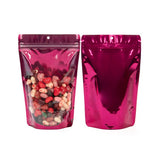 Bright Fuchsia Stand Up Pouch with Hang Hole (100 Pieces)