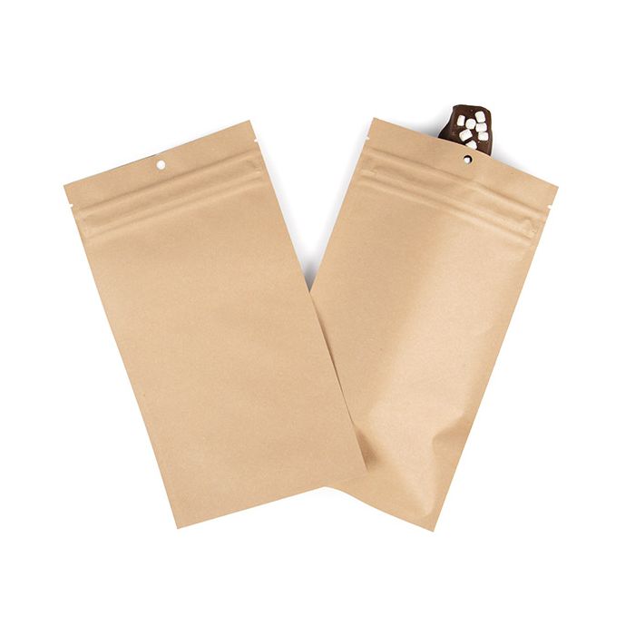 Sachet ZIP en kraft - sécurité enfant 12.7x20.8 cm - 100 pièces