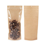 Doypack en kraft à maintien vertical 17.8x6x43.2 cm - 100 pièces