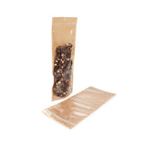 Doypack en kraft à maintien vertical 17.8x6x43.2 cm - 100 pièces