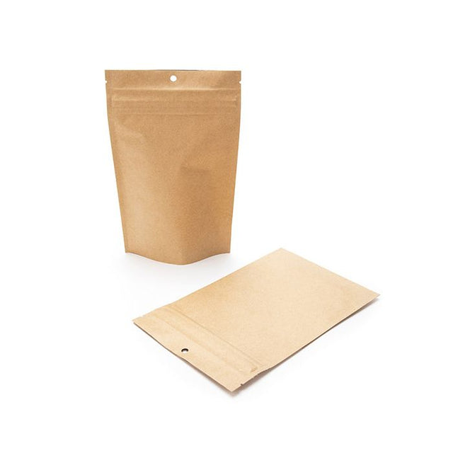 Child Resistant Pouch Bags Kraft 130x64x206mm 