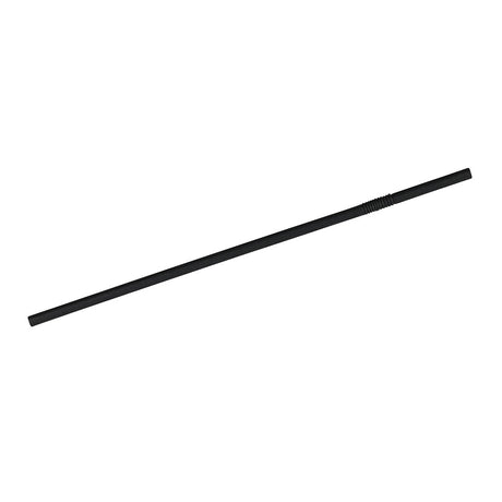 Flexible Straws Paper 22 cm, Ø 0.5 cm Black individually packaged (5250 pieces) [GB