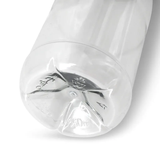 Bouteille PET recyclé 250 ml Couvercle Transparent/Noir - 285 pièces