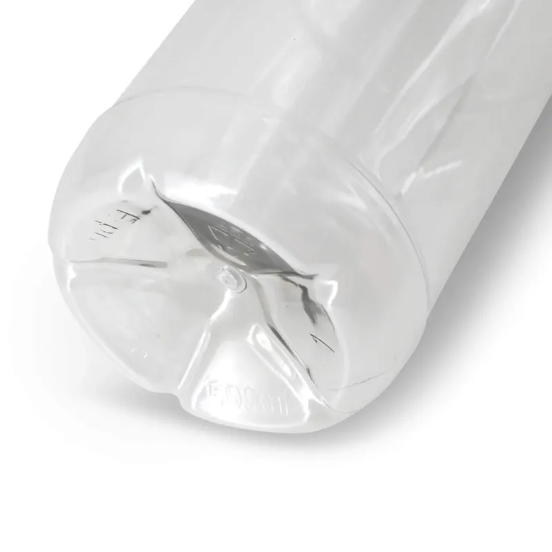 Bouteille PET recyclé 500 ml Couvercle Transparent/Blanc - 198 pièces