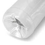 Bouteille PET recyclé 500 ml Couvercle Transparent/Noir - 198 pièces