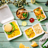 Barquette en canne à sucre 17 x 12 x 6 cm, 650 ml - 500 pièces