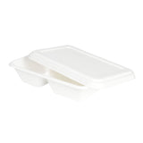 Couvercle en canne à sucre 23 x 14.5 cm - 500 pièces