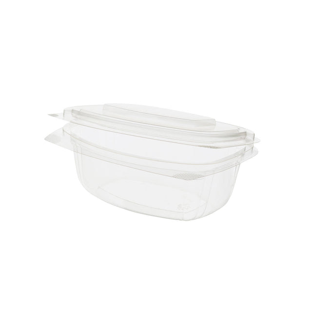 Deli bowls PLA 500 ml, hinged lid, rectangular (300 pieces) [GB