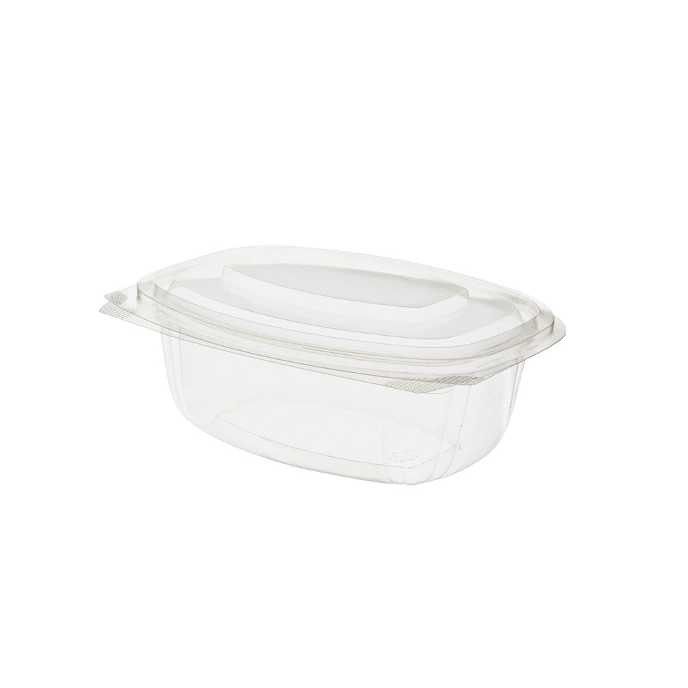 Barquette rectangulaire en PLA PLA 500 ml avec couvercle - 300 pièces