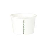 Barquette blanche 200 ml, Ø 90 mm - 1000 pièces