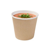 Bol à soupe carton ondulé 500 ml Ø 116 mm - 500 pièces