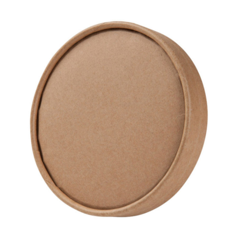 Lid Cardboard Ø 185 mm Brown PLA Coating (300 pieces) [GB