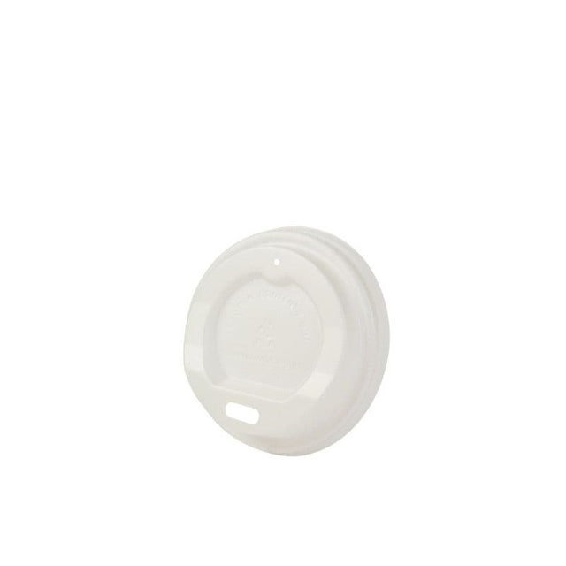 Lid CPLA Ø 62 mm White Drinking hole 