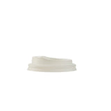 Couvercle CPLA Ø 62 mm Blanc Trou pour boire - 1000 pièces