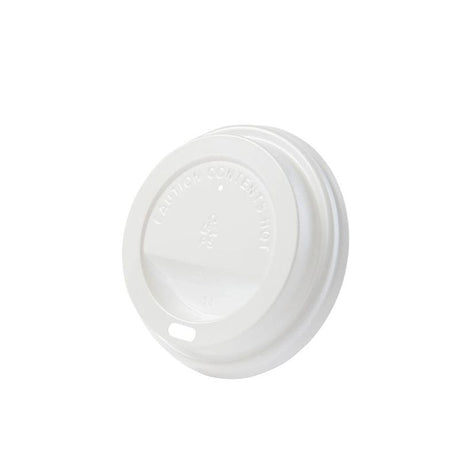 Lid CPLA Ø 80 mm White Drinking hole 