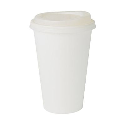 Tasse en carton 400 ml Ø 90 mm Blanc - 1000 pièces