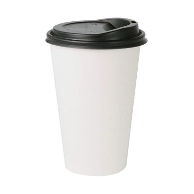 Tasse en carton 400 ml Ø 90 mm Blanc - 1000 pièces