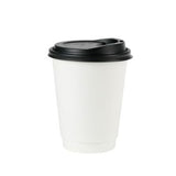 Tasse à double paroi en carton 300 ml Ø 80 Blanc - 500 pièces