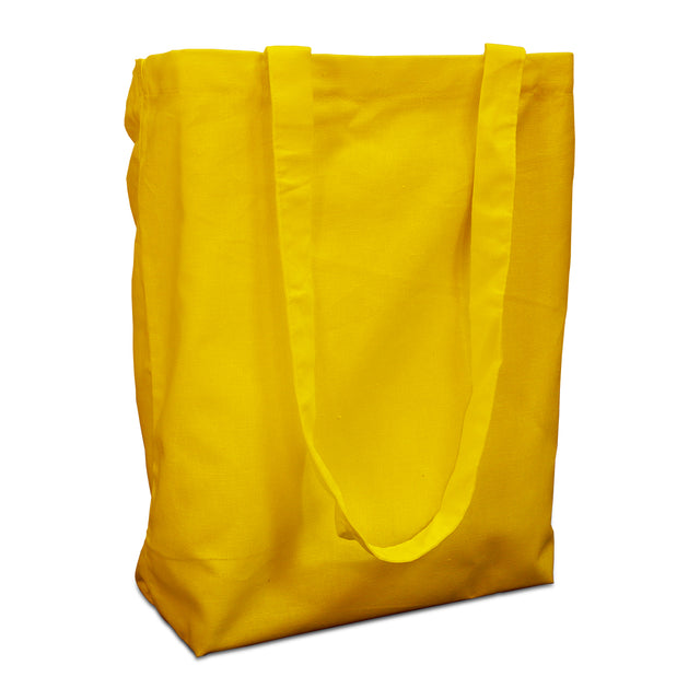 Cotton carrier bags 38x42cm with handle yellow 38x42cm (250 pcs.) [FP