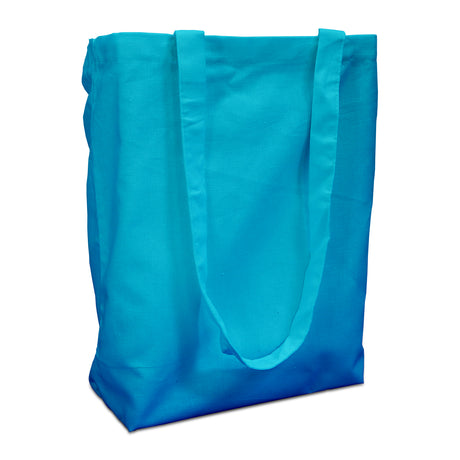 Cotton carrier bags 38x42cm with handle light blue 38x42cm (250 pcs.) [FP
