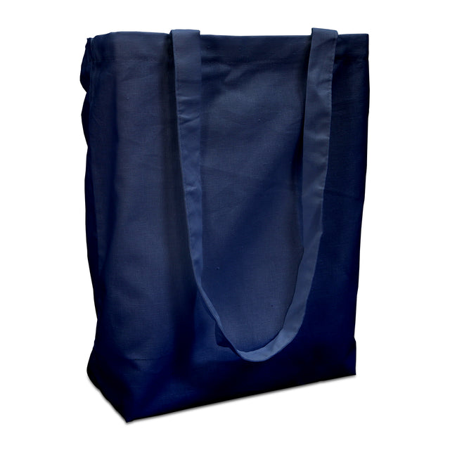Cotton carrier bags 38x42cm with handle dark blue 38x42cm (250 pcs.) [FP