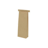 Sachet kraft refermable à fond plat 9 x 4.5 x 23.5 cm - 500 pièces