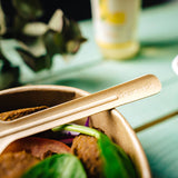 Fourchette en papier 16,5 cm brun - 1000 pièces