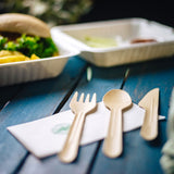 Cuillère en papier 16,5 cm marron - 1000 pièces