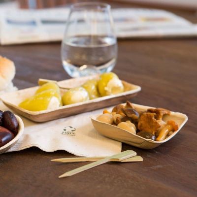 Bols Palm Leaf 8.3x2.2x8 cm, 80ml - 800 pièces