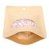 Doypack Eco en papier Kraft 57 gr 102x60x152mm - 100 pcs