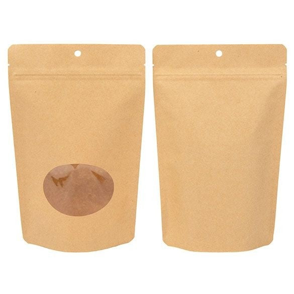 Doypack Eco en papier Kraft, 312 gr 149x89x232mm - 100 pcs