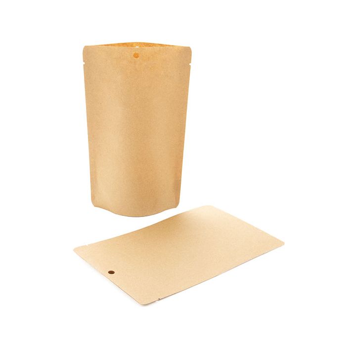 Doypack Compostable Kraft, 113 gr 130x79x206mm - 100 pcs