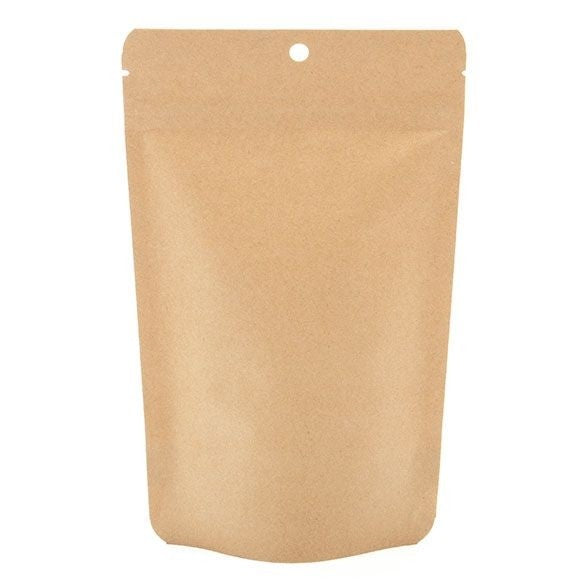 Doypack Eco en papier Kraft, 113 gr 130x79x206mm - 100 pcs