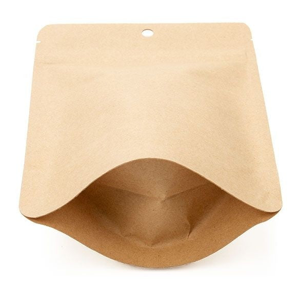 Doypack Eco en papier Kraft, 113 gr 130x79x206mm - 100 pcs