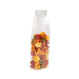 Sachet à soufflet à fond plat compostable à domicile 70x51x254 mm avec insert en papier - 100 pièces