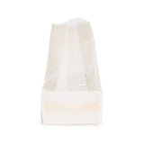 Sachet à soufflet à fond plat compostable à domicile 70x51x254 mm avec insert en papier - 100 pièces