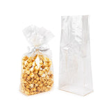 Sachet à soufflet à fond plat compostable à domicile 127x76x305 mm avec insert en papier - 100 pièces