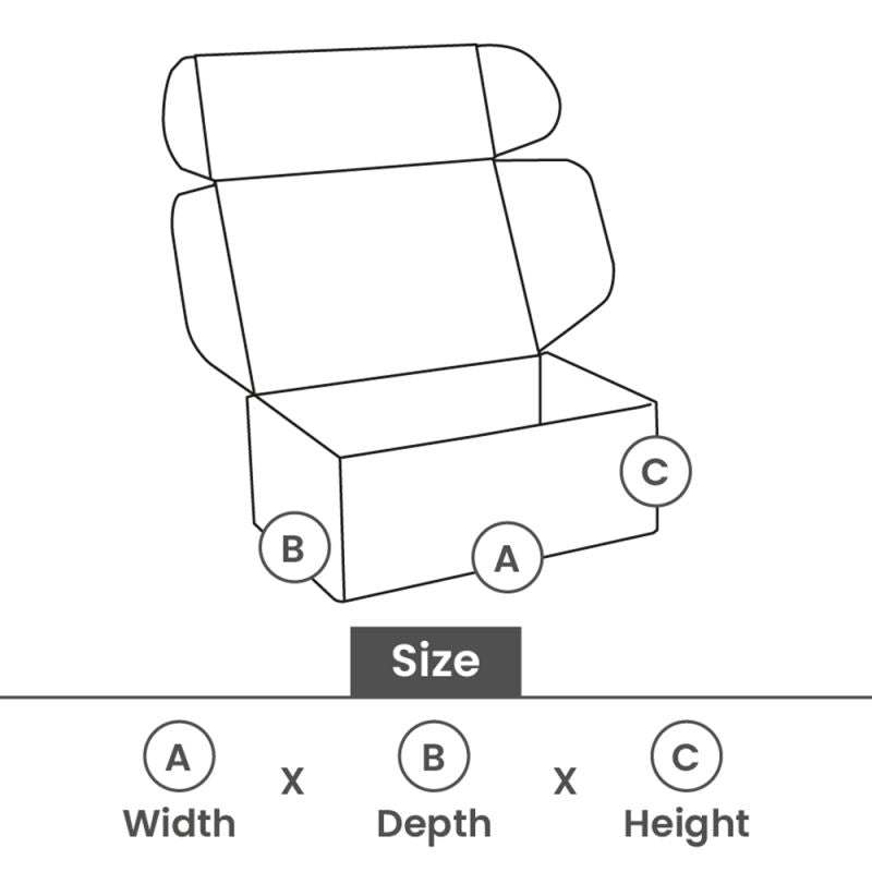 Boîtes d'expédition en carton d'herbe 22,5x15,9cm | 50 pcs