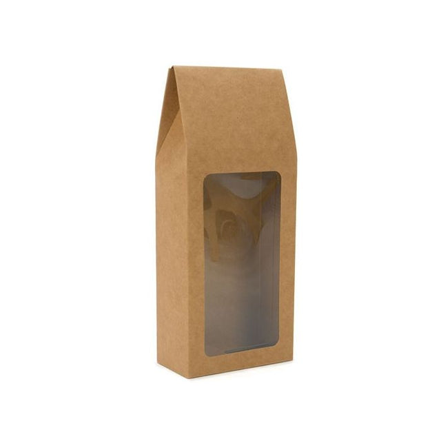 Kraft Gift Boxes with Window 90x45x215mm 