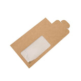 Boîte en papier kraft avec fenêtre, 9x4.5x21.5cm (25 Pieces) [FS328]