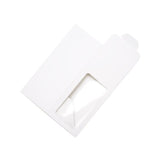 Boîte en papier kraft blanc avec fenêtre, 9 x 9 x 21.5 cm (25 Pieces) [FS331]