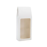 Kraft Gift Boxes with Window glossy White 90x45x215mm 