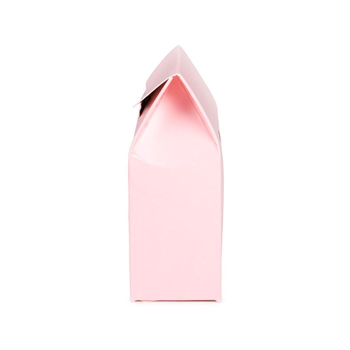 Boite Kraft Rose Avec fenêtre ronde 89x38x102 mm - 25 pièces